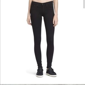 rag & bone Black Stretch Legging Jean 25